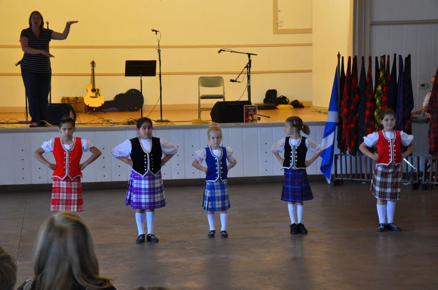 Younger members of the Dallas Highland Dancers.