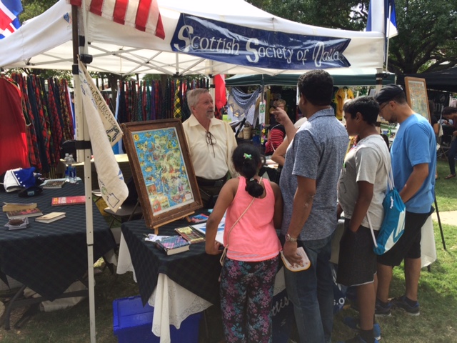 Member Stan O. visits with festival goers.